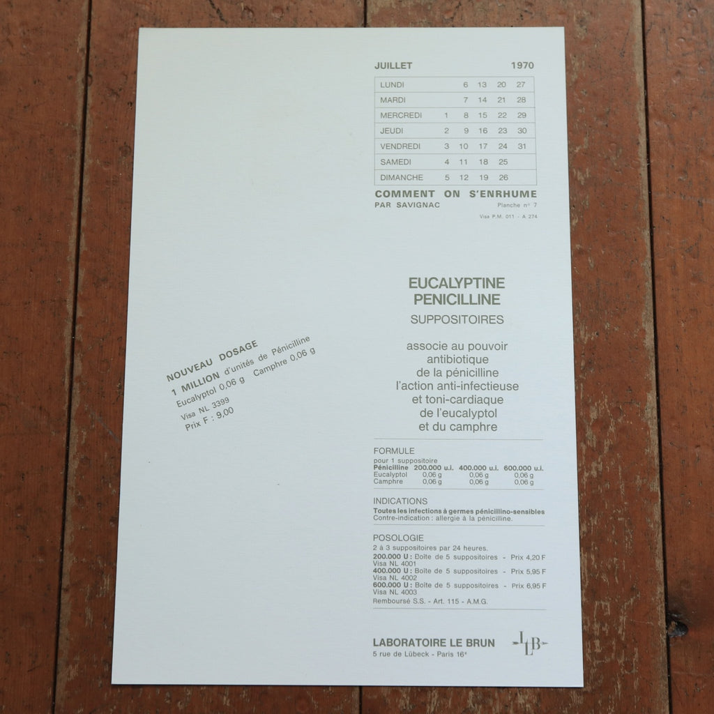 サヴィニャック EXCEPTIONNELLEMENT ヴィンテージミニポスター Savignac