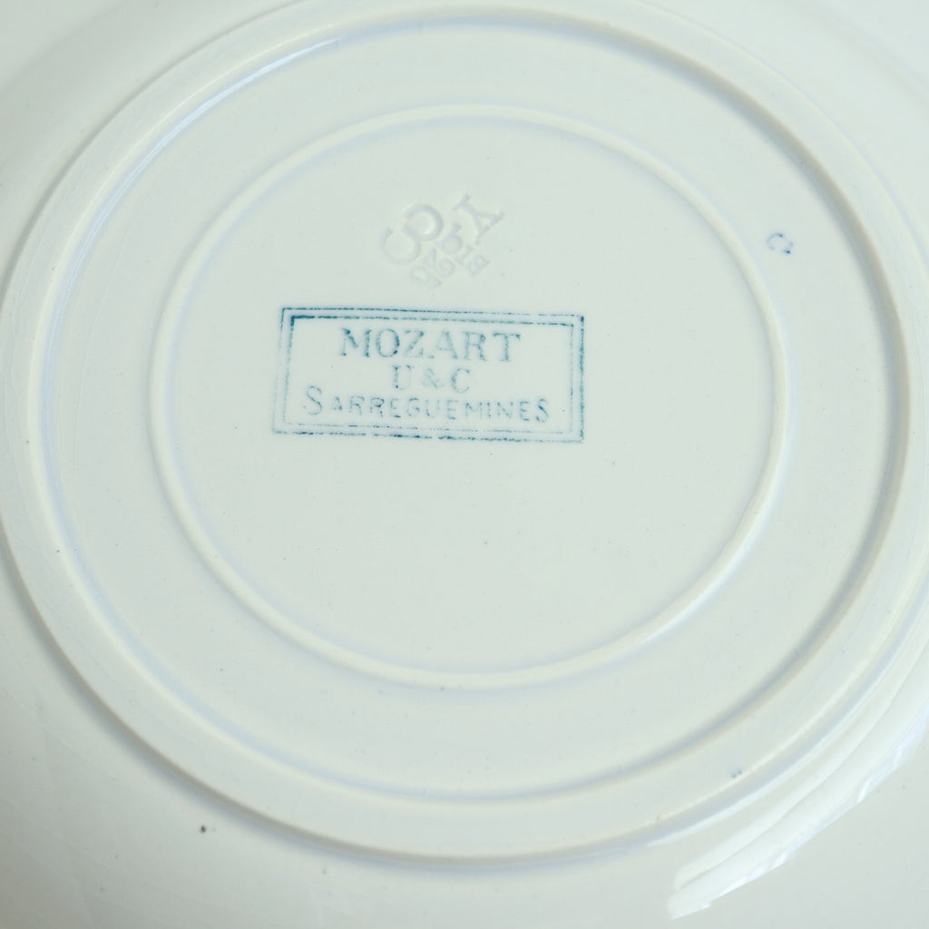アンティークプレート モーツァルト 深皿 MOZART フランス サルグミンヌ製 U&C SARREGUEMINES