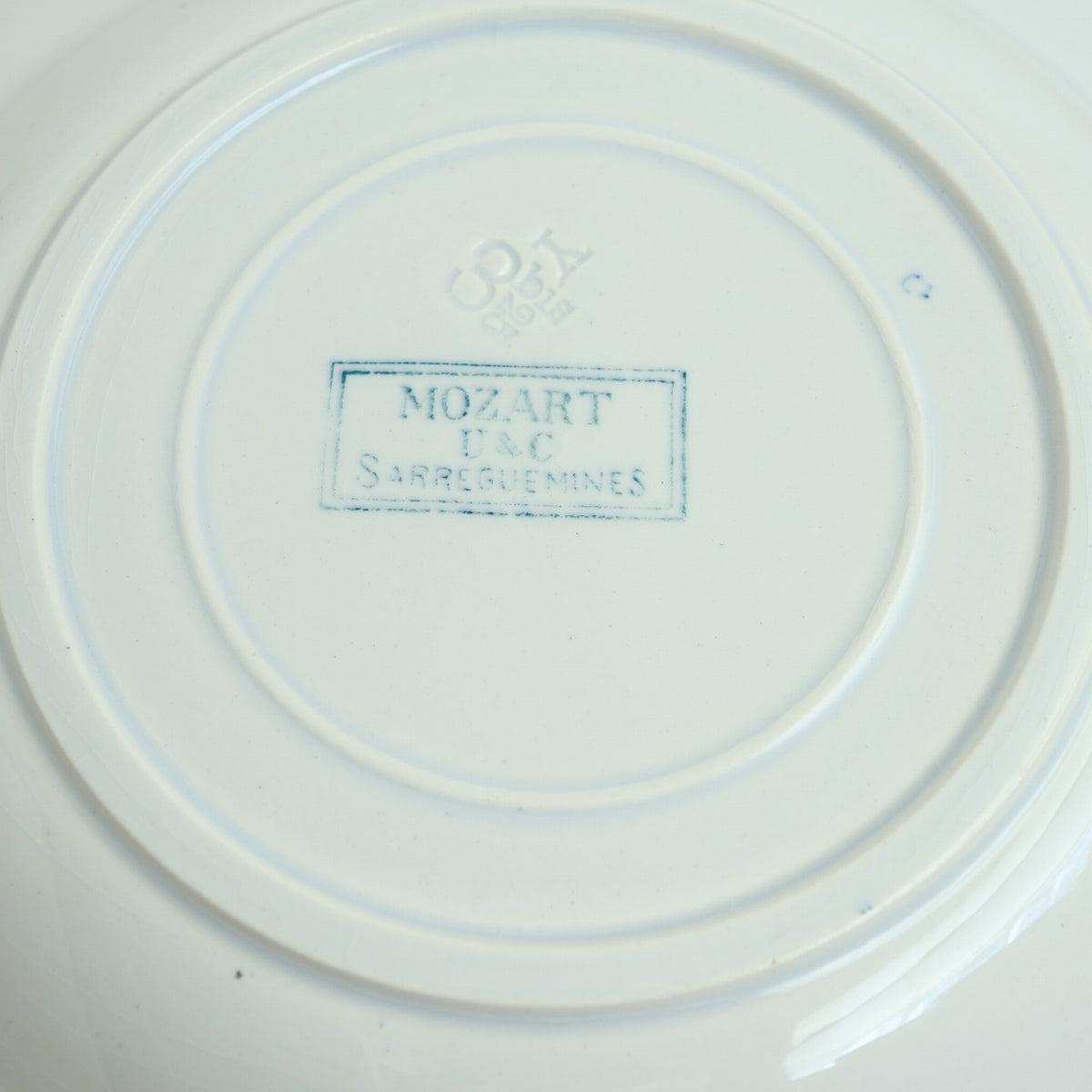 アンティークプレート モーツァルト 深皿 MOZART フランス サルグミンヌ製 U&C SARREGUEMINES