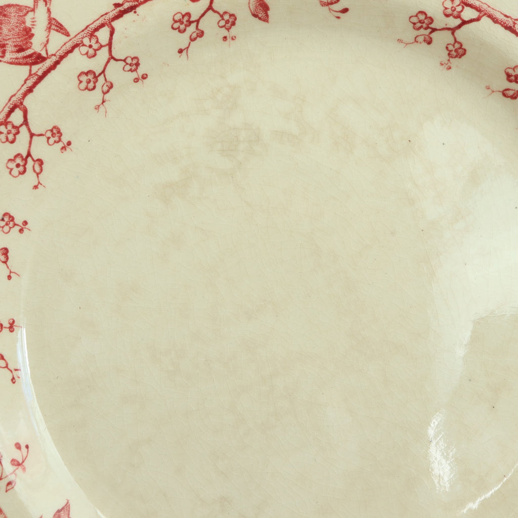 アンティーク コンポティエ 小鳥の花冠 GUIRLANDE D'OISEAUX フランス ジアン製 GIEN