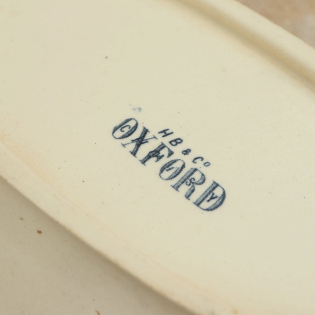 アンティーク ラヴィエ オーバル皿 ツバメ OXFORD フランス ショワジールロワ製 CHOISY LE ROI