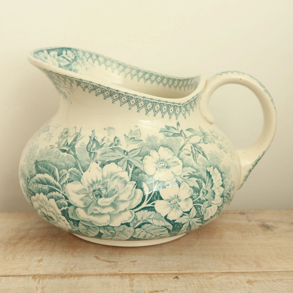 アンティーク ピシェ JARDINIERE フランス サルグミンヌ製 U&C SARREGUEMINES