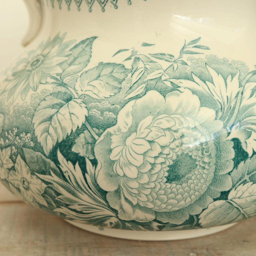 アンティーク ピシェ JARDINIERE フランス サルグミンヌ製 U&C SARREGUEMINES