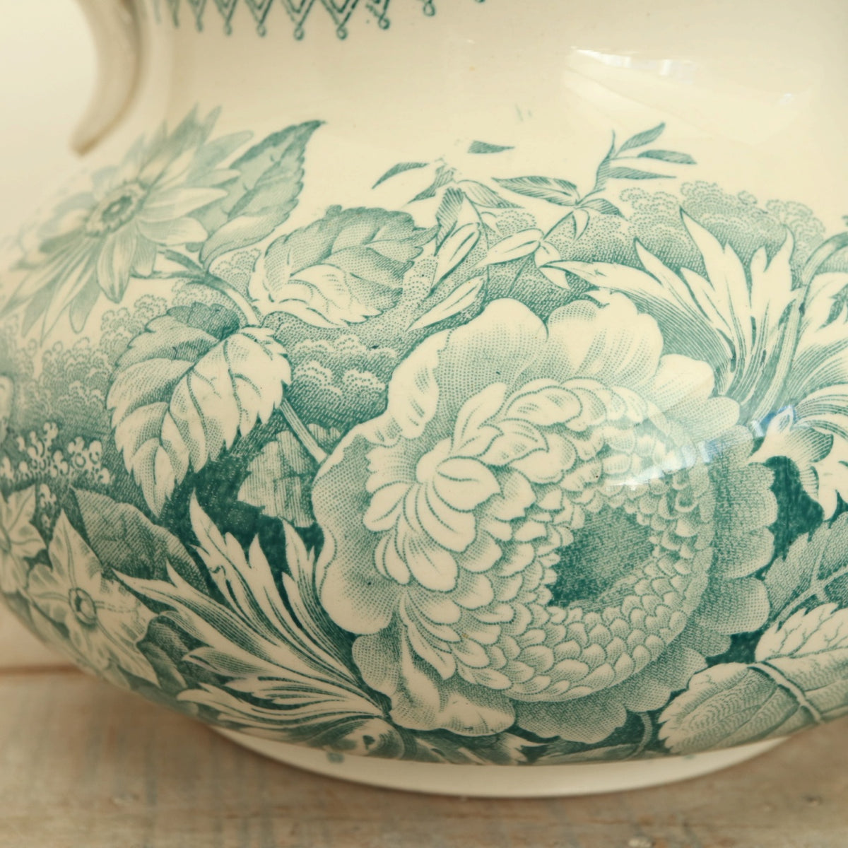 アンティーク ピシェ JARDINIERE フランス サルグミンヌ製 U&C SARREGUEMINES