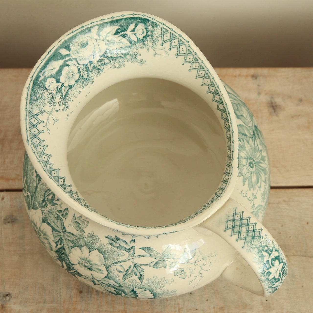アンティーク ピシェ JARDINIERE フランス サルグミンヌ製 U&C