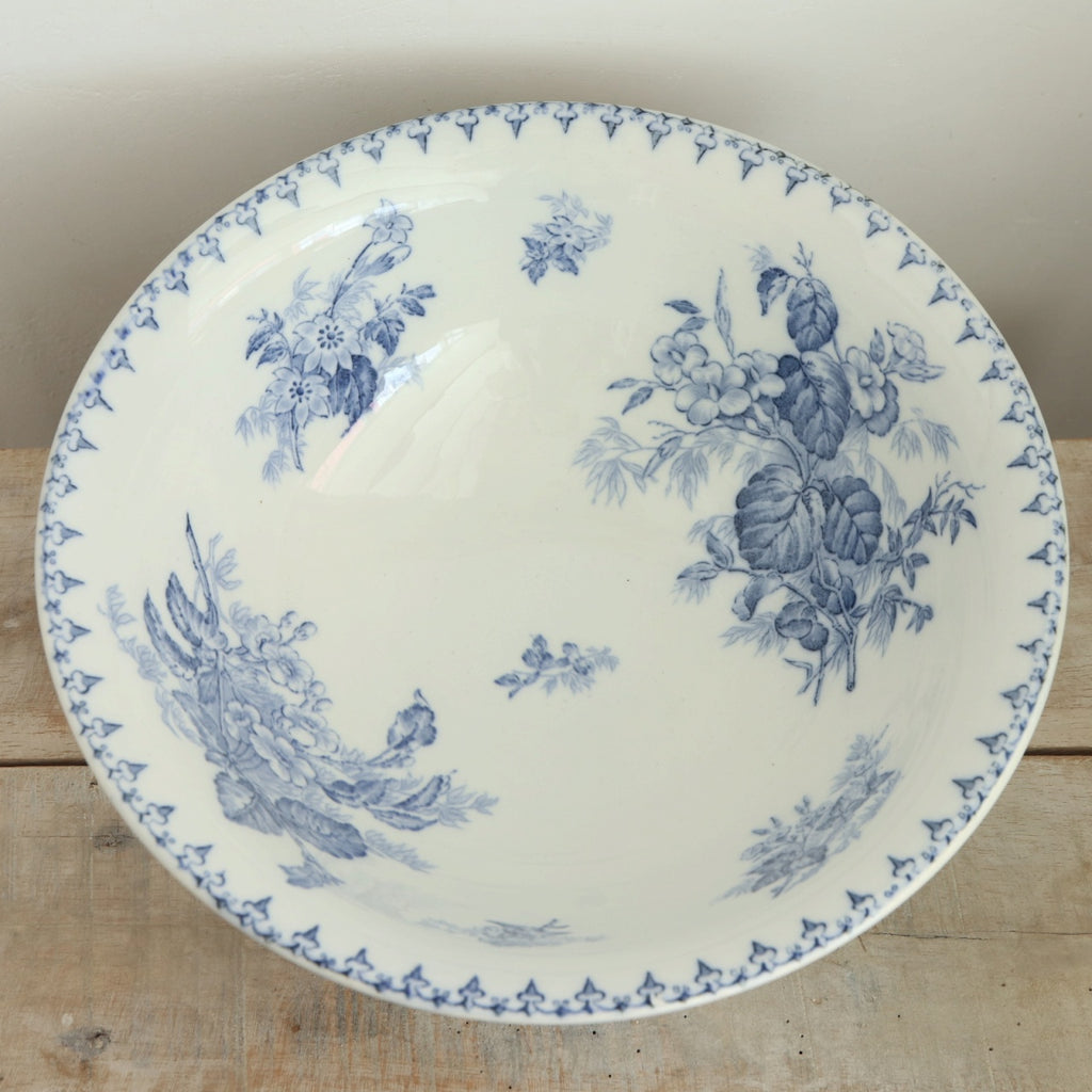 アンティーク サラディエール FLORE フランス サルグミンヌ製 U&C SARREGUEMINES
