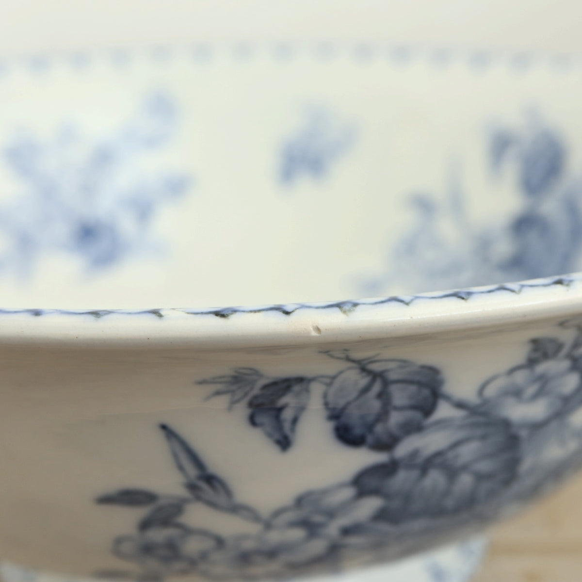 アンティーク サラディエール FLORE フランス サルグミンヌ製 U&C SARREGUEMINES