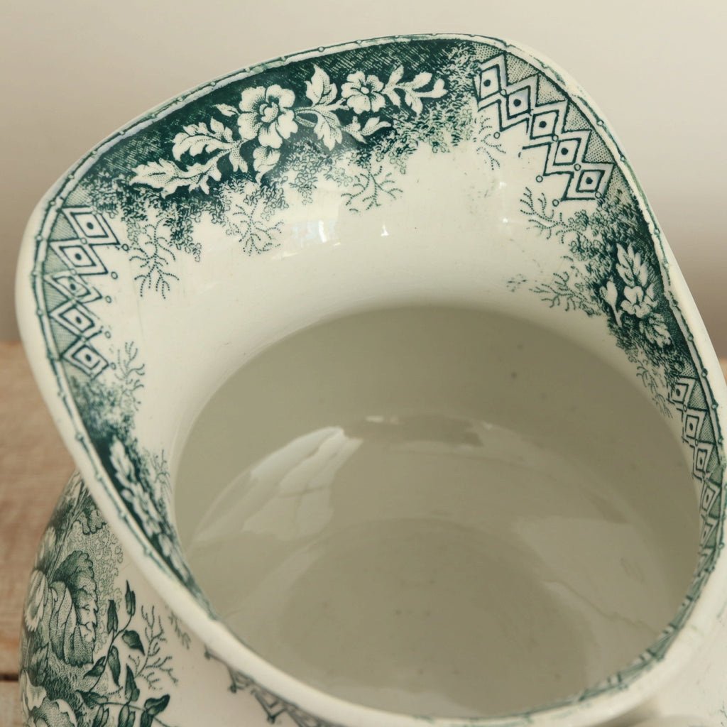 アンティーク ピシェ JARDINIERE フランス サンタマン製 SAINT AMAND HAMAGE NORD