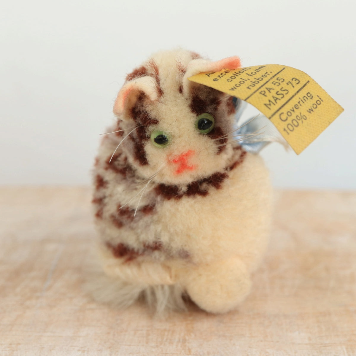 アンティーク シュタイフ ネコ ウーレン ミニチュア Steiff 5cm