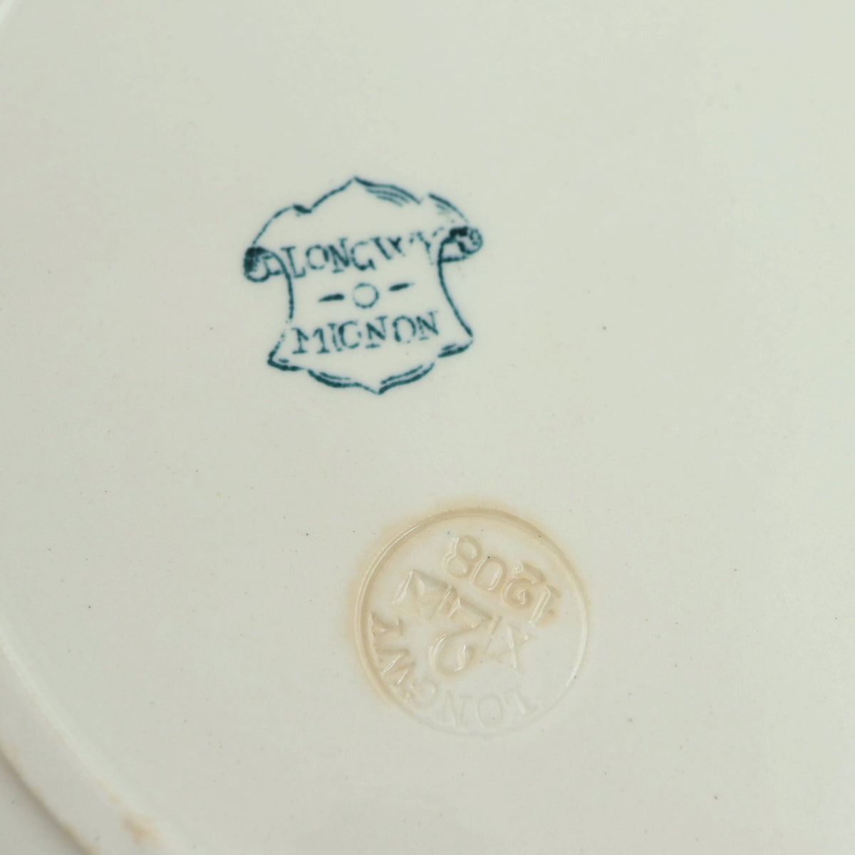 アンティーク プレート 小鳥 皿 MIGNON フランス ロンウィー製 LONGWY
