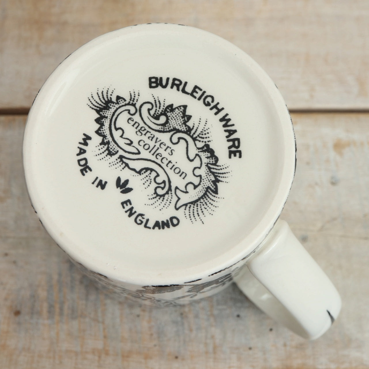 バーレイ Burleigh エングレイバーズ ブラック マグカップ