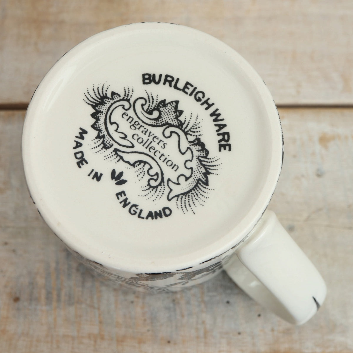 バーレイ Burleigh エングレイバーズ ブラック マグカップ