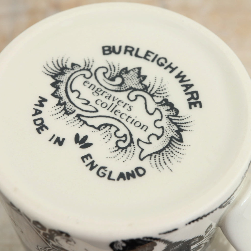バーレイ Burleigh エングレイバーズ ブラック マグカップ