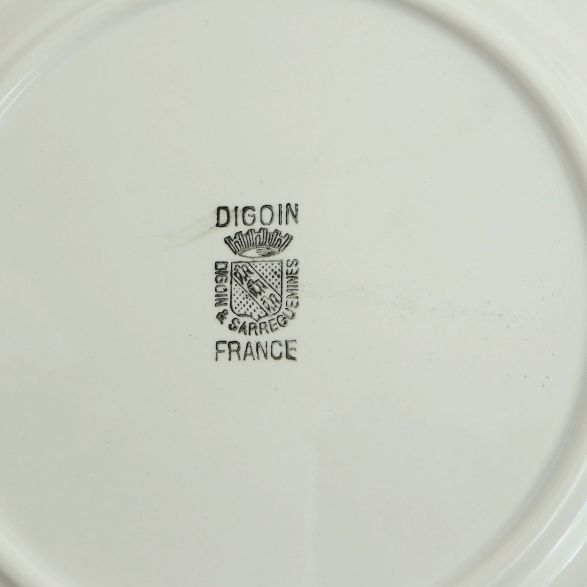 アンティーク プレート フルーツレリーフ デザート皿 フランス サルグミンヌ製 DIGOIN SARREGUEMINES