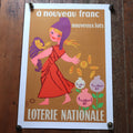 ルフォール・オプノ ヴィンテージポスター a nouveau franc LOTERIE NATIONALE  Lefor Openo
