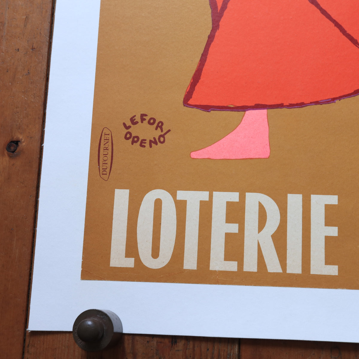 ルフォール・オプノ ヴィンテージポスター a nouveau franc LOTERIE NATIONALE  Lefor Openo