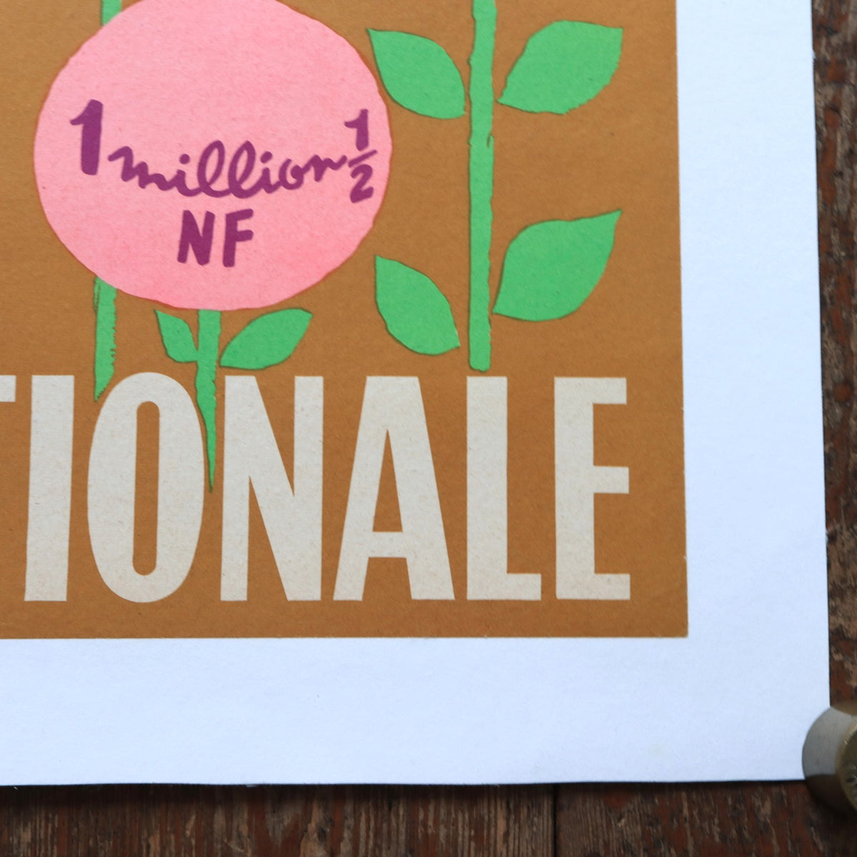 ルフォール・オプノ ヴィンテージポスター a nouveau franc LOTERIE NATIONALE  Lefor Openo