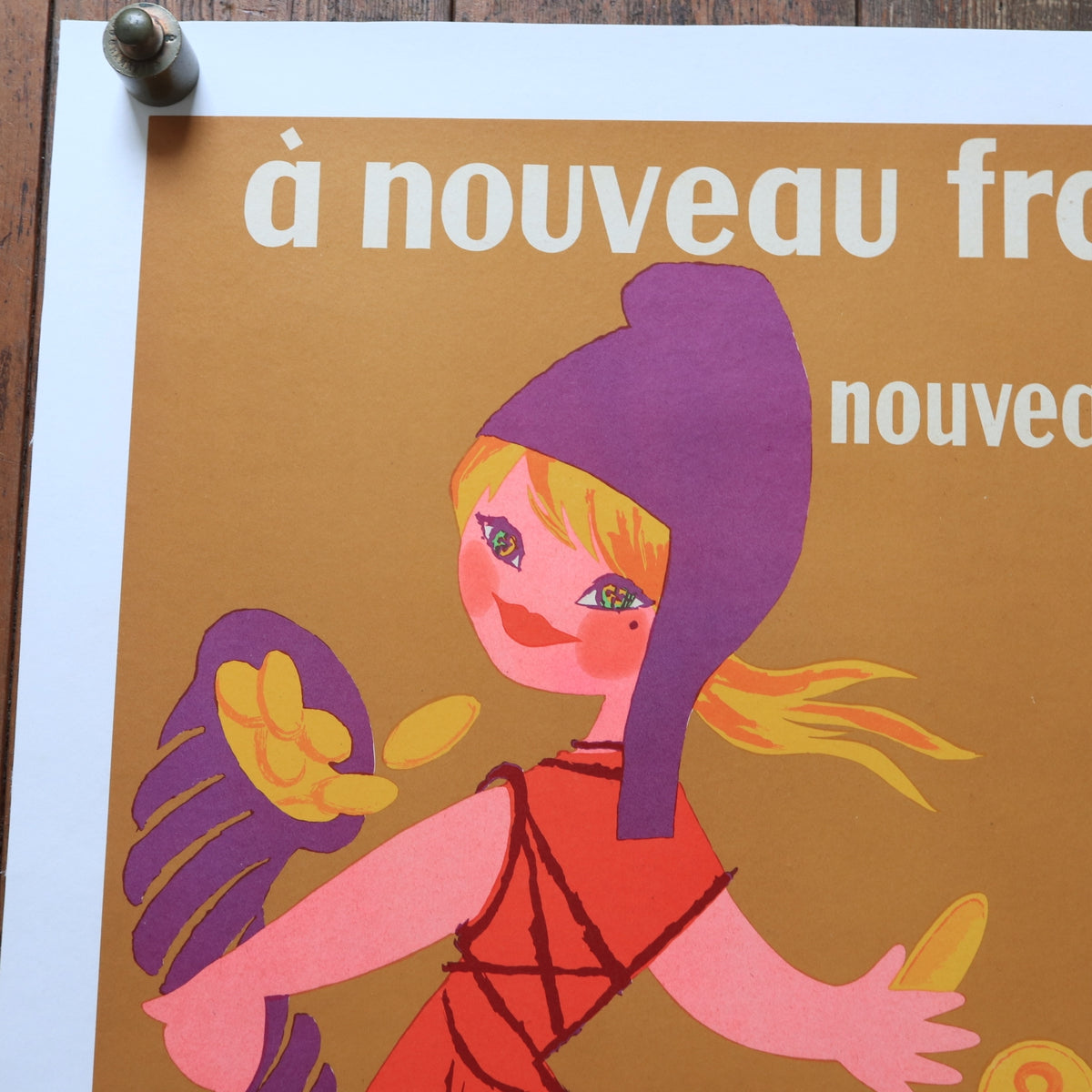 ルフォール・オプノ ヴィンテージポスター a nouveau franc LOTERIE NATIONALE  Lefor Openo