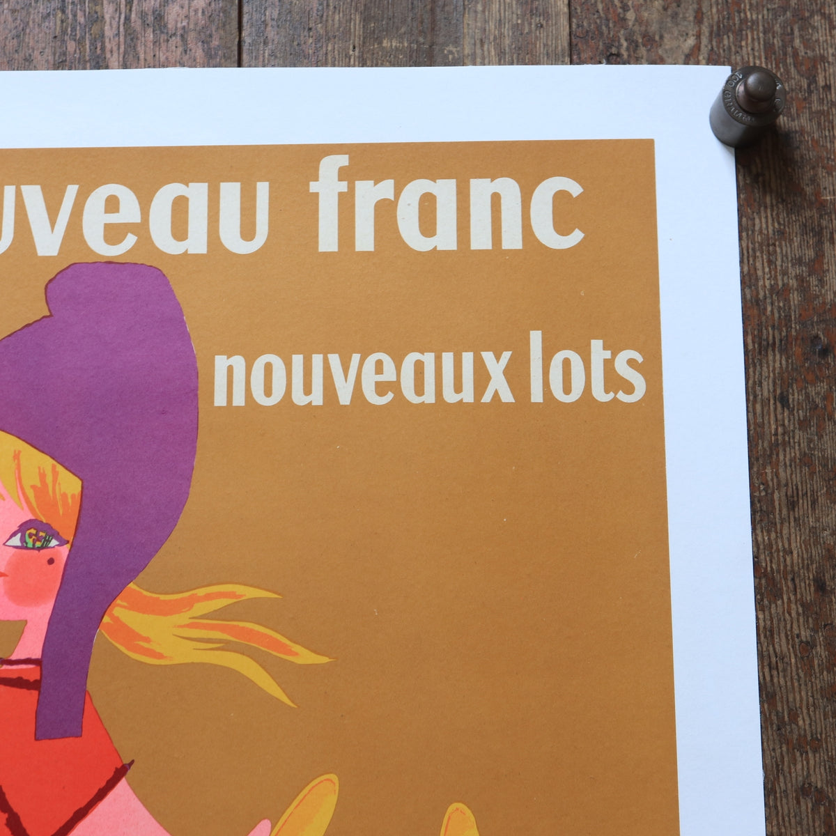 ルフォール・オプノ ヴィンテージポスター a nouveau franc LOTERIE NATIONALE  Lefor Openo