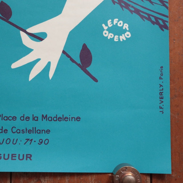 ルフォール・オプノ ヴィンテージポスター Lefor Openo NUIT HOUILLE BLANCHE