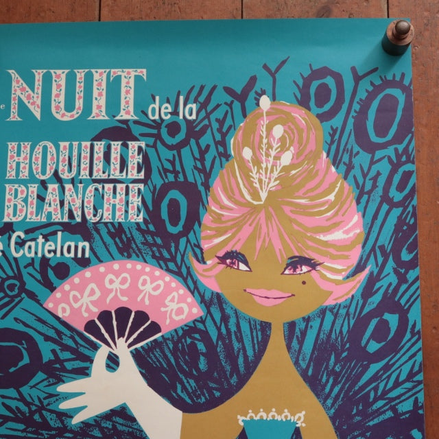ルフォール・オプノ ヴィンテージポスター Lefor Openo NUIT HOUILLE BLANCHE