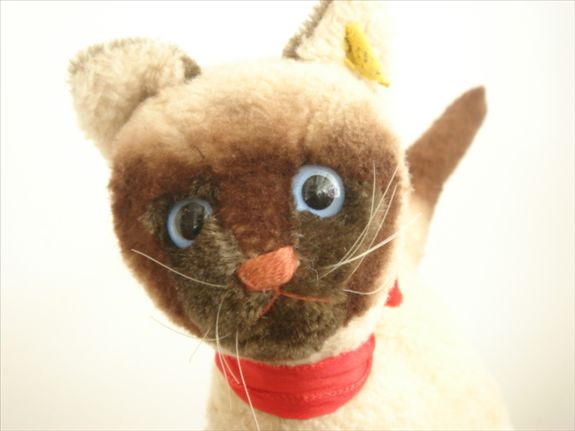 アンティーク シュタイフ Steiff シャム猫のCosy Siamy Lサイズ